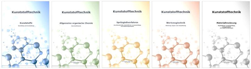 Derzeit stehen fünf Themenbereiche für Inhouse-Schulungen und Seminare für Spritzguss und Kunststofftechnik zur Verfügung.
In Arbeit ist ein neuer Lerntitel über Extrusion und Kalandrieren.